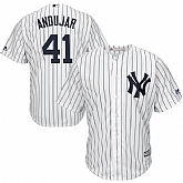 Yankees 41 Andujar White Cool Base Stitched Jersey Dzhi,baseball caps,new era cap wholesale,wholesale hats